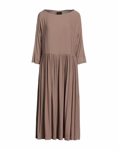 Alessia Santi Woman Midi dress Light brown Viscose, Elastane Cover