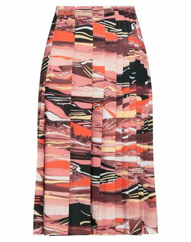 Cedric Charlier Woman Midi skirt Orange Polyester Cover