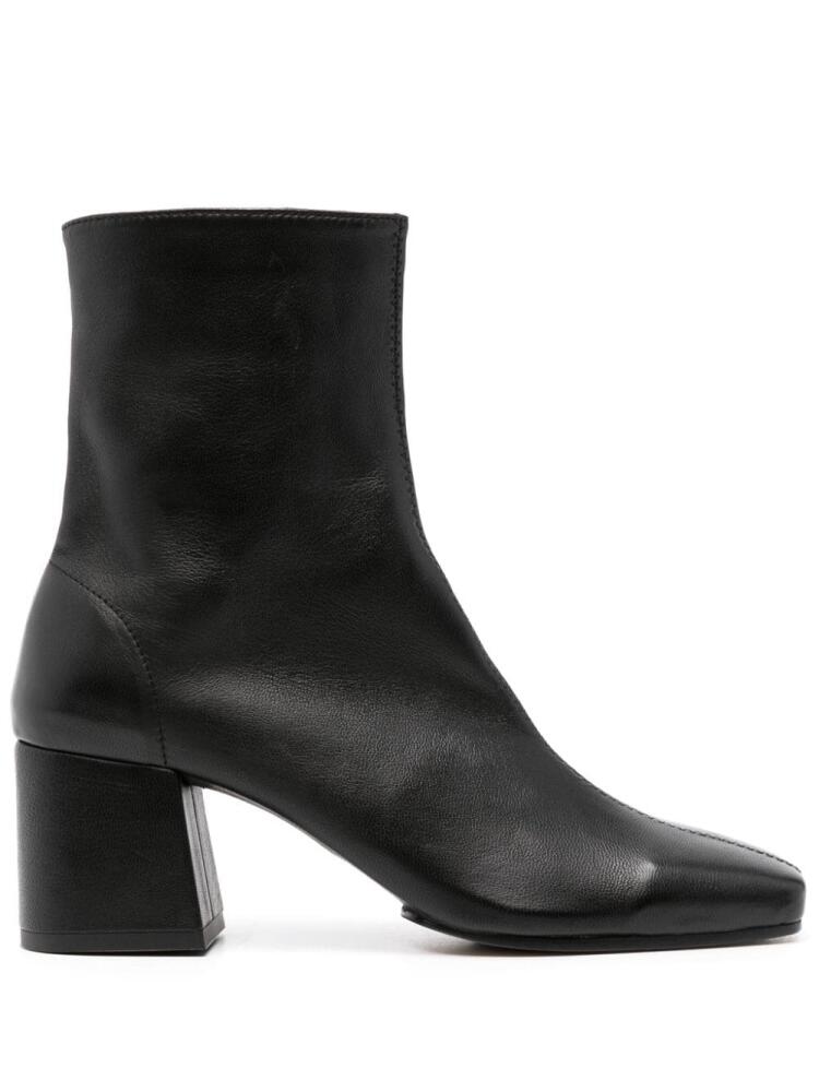 Souliers Martinez Tierra 60mm leather ankle boots - Black Cover