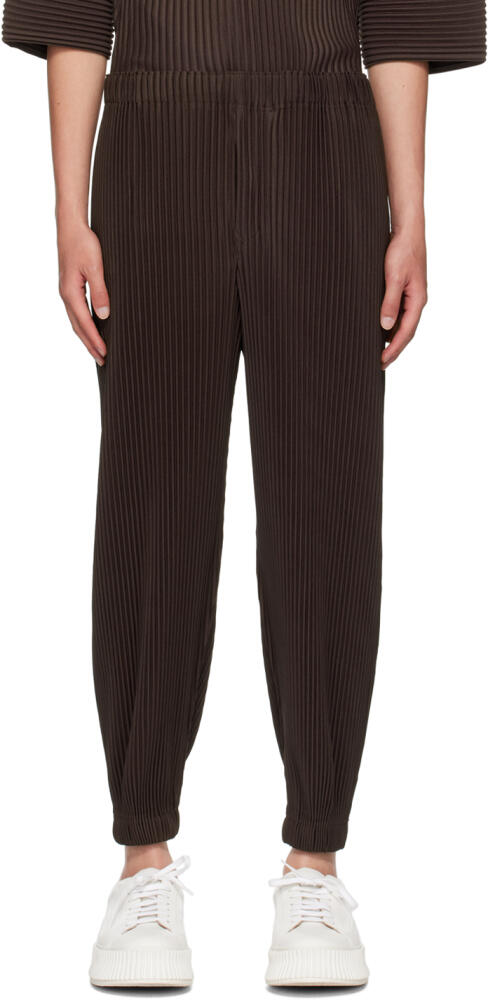 HOMME PLISSÉ ISSEY MIYAKE Brown Monthly Color June Trousers Cover