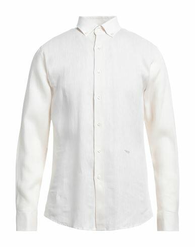 Scervino Man Shirt Beige Size 15 ½ Linen Cover