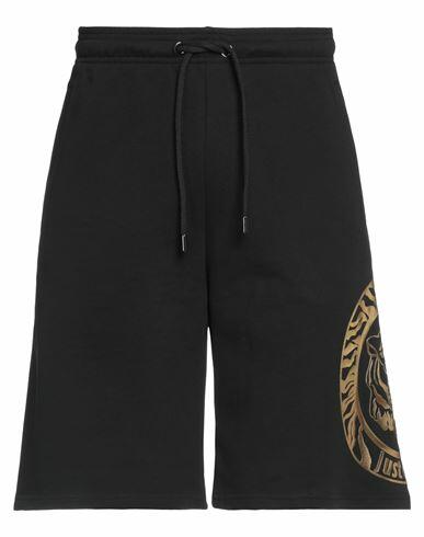 Just Cavalli Man Shorts & Bermuda Shorts Black Cotton Cover