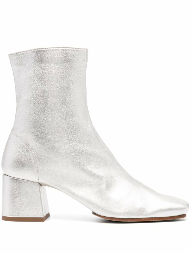 Souliers Martinez Tierra 60mm metallic ankle boots - Silver Cover