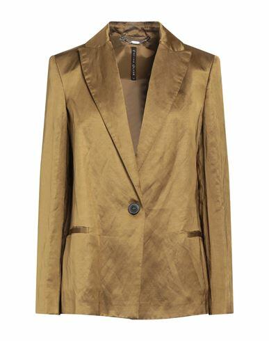 Manila Grace Woman Blazer Mustard Linen, Viscose Cover