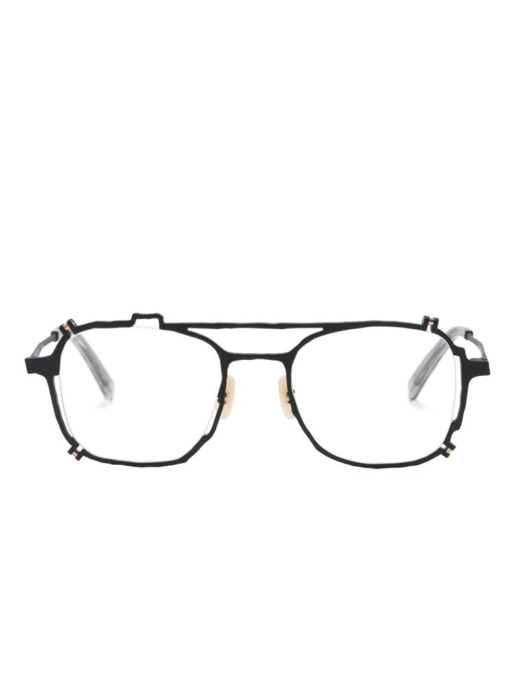 MASAHIROMARUYAMA MM-0080 No.1 asymmetric-frame glasses - Black Cover