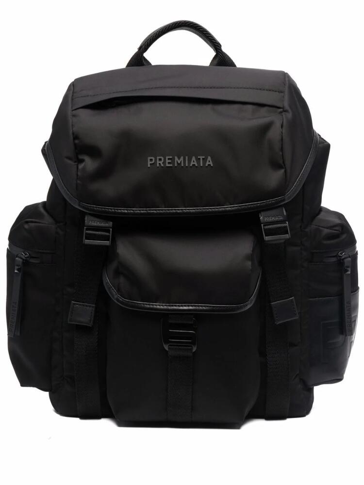 Premiata Booker logo-print backpack - Black Cover