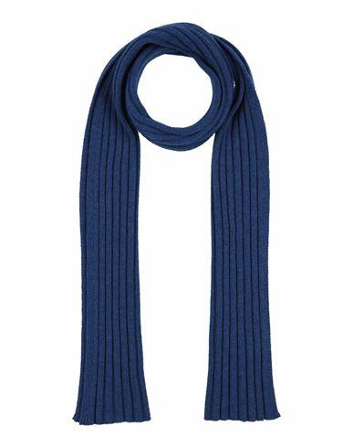 Gran Sasso Man Scarf Blue Virgin Wool, Viscose, Cashmere Cover