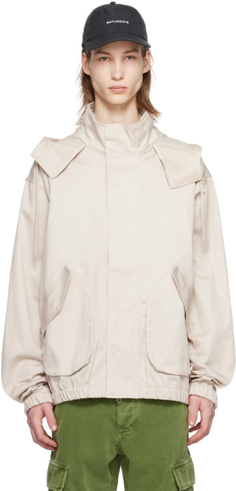 Saturdays NYC Beige Ricciardi Jacket Cover