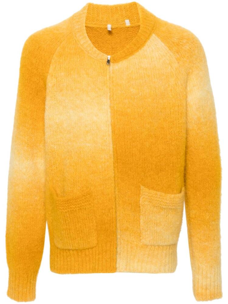 Sunflower gradient-effect cardigan - Yellow Cover