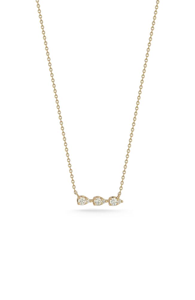 Dana Rebecca Designs Sophia Ryan Teardrop Bar Pendant Necklace in Yellow Gold Cover