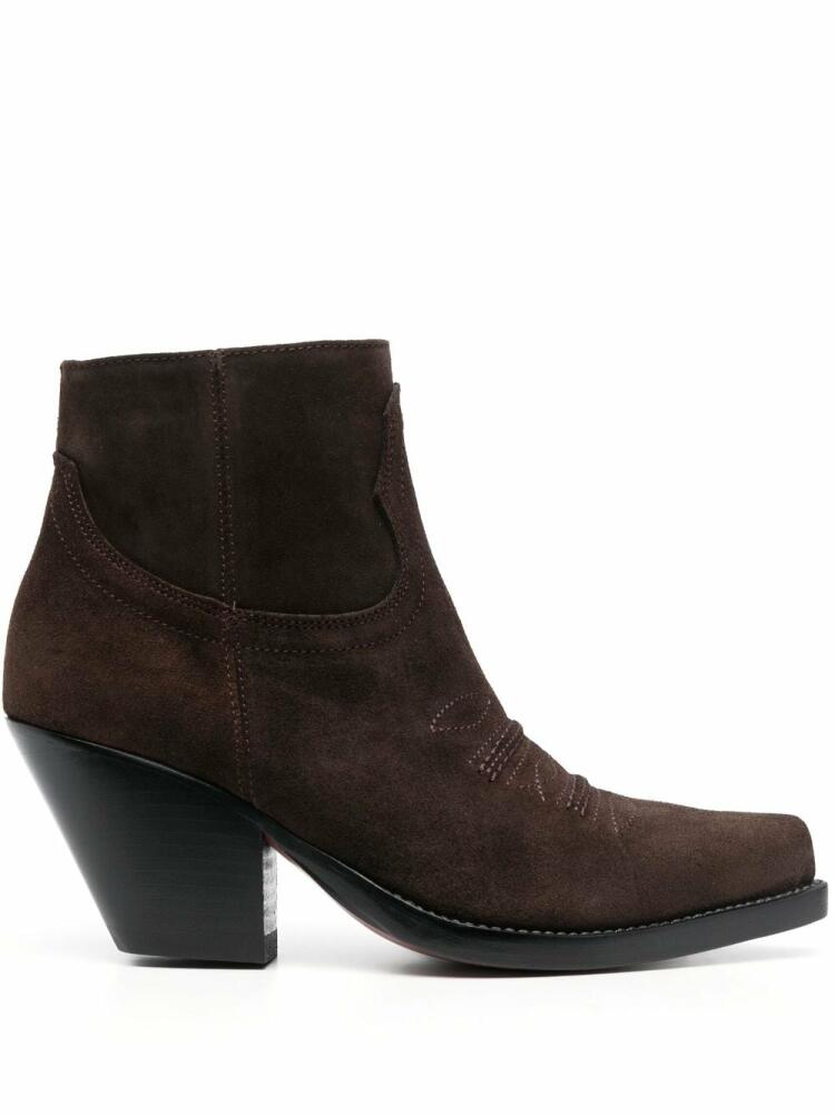 Sonora Hidalgo 85mm leather ankle boots - Brown Cover