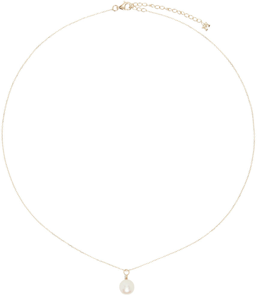 Mateo Gold 'Pearl and Diamond Dot' Necklace Cover