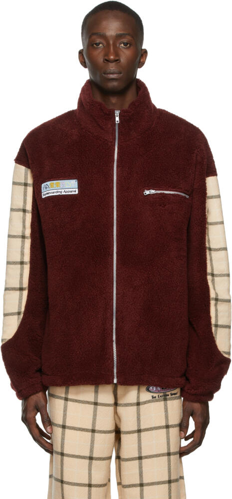 Rassvet Burgundy Fleece Jacket Cover