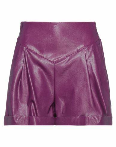 Aniye By Woman Shorts & Bermuda Shorts Purple Viscose, Polyurethane Cover