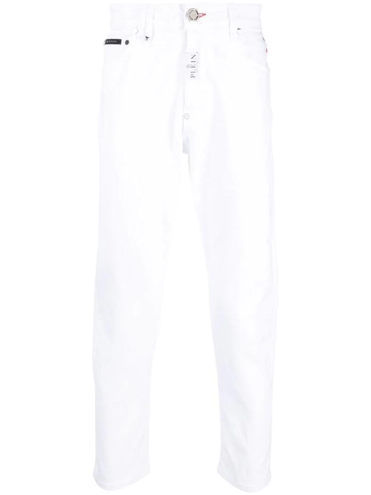 Philipp Plein straight-leg mid-rise jeans - White Cover