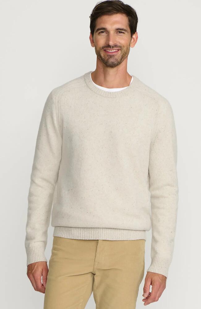 Lands' End Long Sleeve Lambswool Crewneck Sweater in Light Stone Fleck Cover