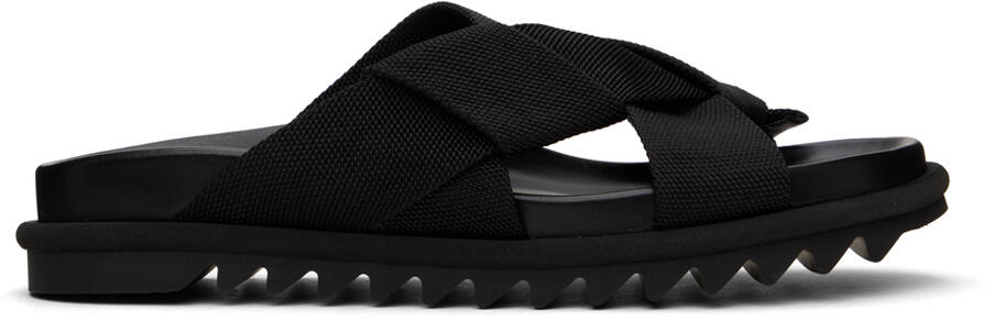 Dries Van Noten Black Criss-Crossing Sandals Cover