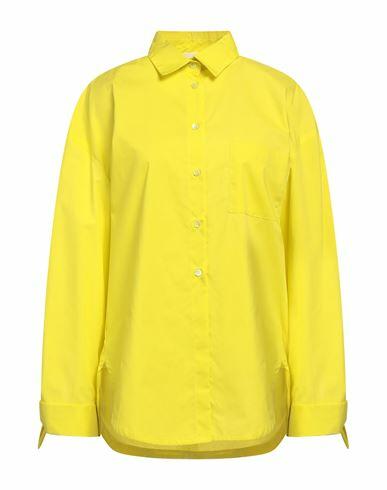 Solotre Woman Shirt Yellow Cotton Cover