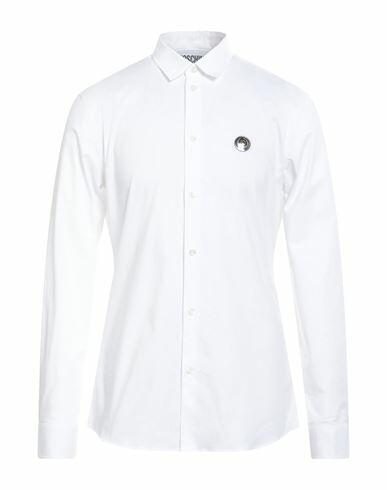 Moschino Man Shirt White Cotton, Elastane Cover