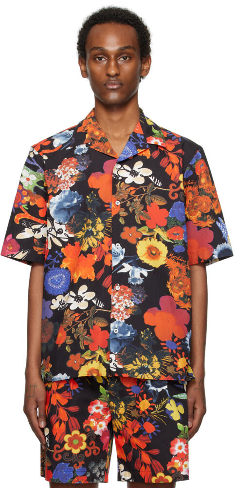 Moschino Multicolor Allover Flowers Shirt Cover