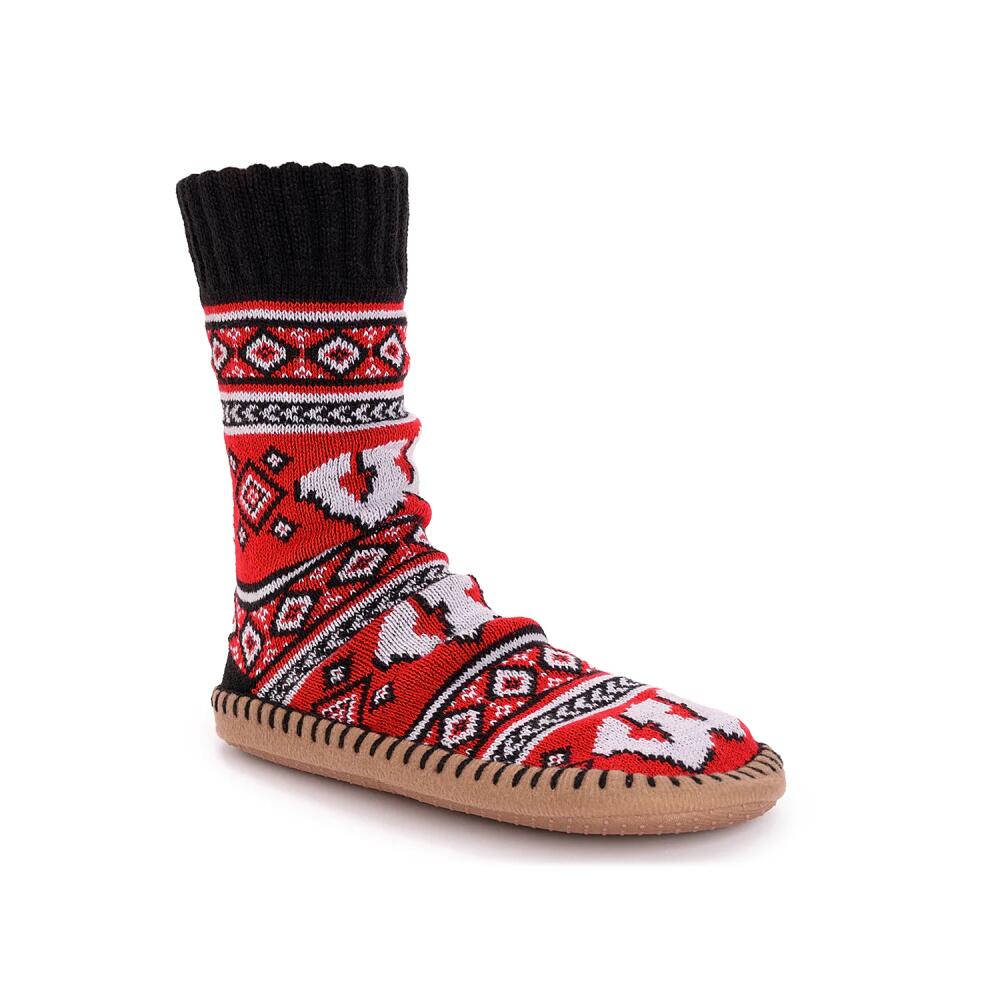 MUK LUKS Game Day Unisex Slipper Socks | Men's | Wisconsin Cover