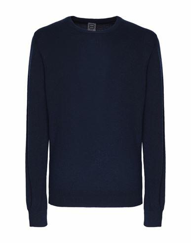 8 By Yoox Cashmere Essential Crewneck Sweater Man Sweater Midnight blue Regenerated Cashmere Cover