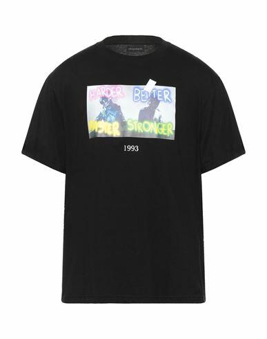 Throwback. Man T-shirt Black Cotton Cover