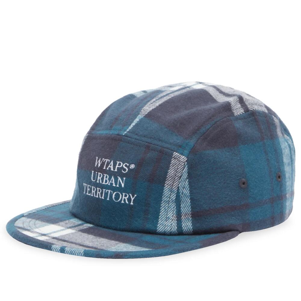 WTAPS Men's 01 Checked Wool Cap in Green Cover