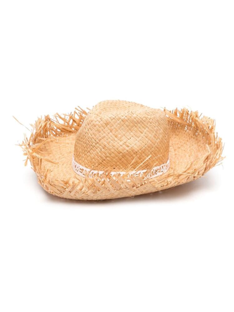 Borsalino Sophie raffia sun hat - Neutrals Cover