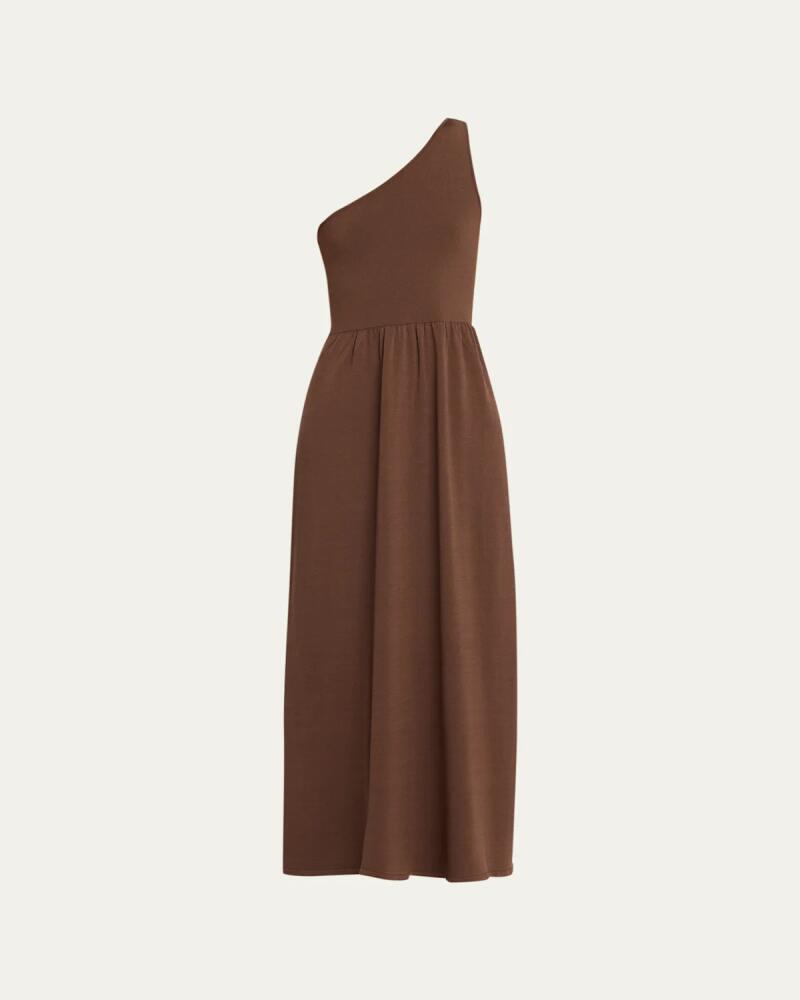 Matteau Asymmetric Knit Midi Dress Cover