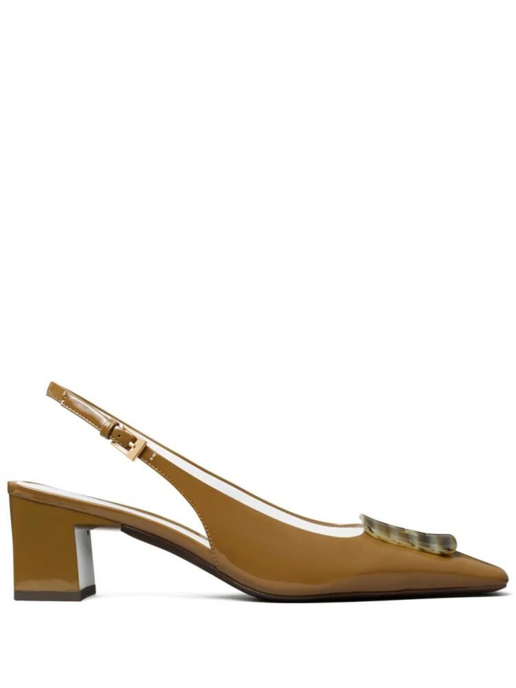 Tory Burch 55mm Georgia slingback pumps - Neutrals Cover