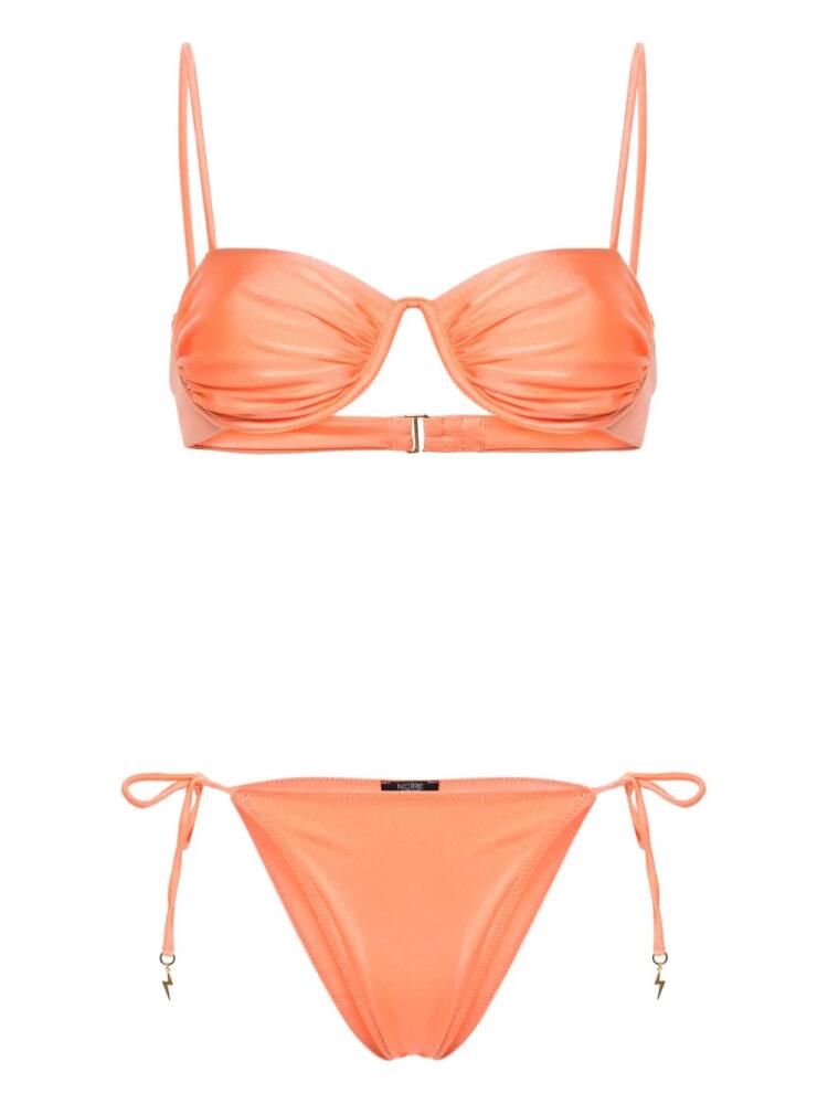 Noire Swimwear Monowire tie-fastening bikini - Orange Cover