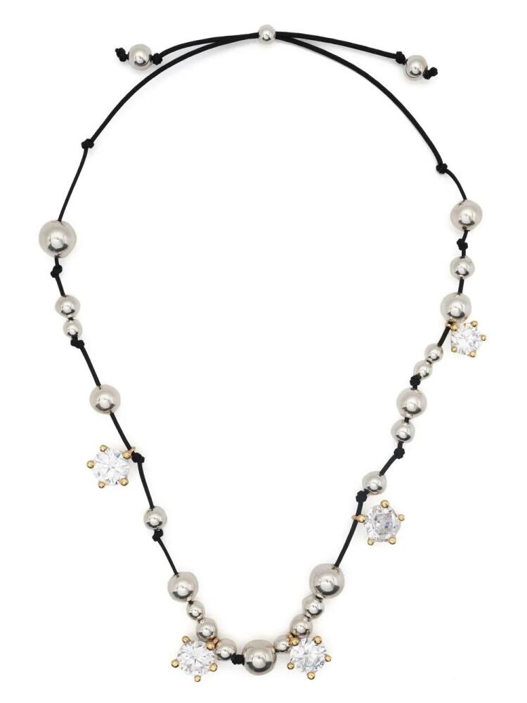 Panconesi interwoven bead-detail necklace - Black Cover