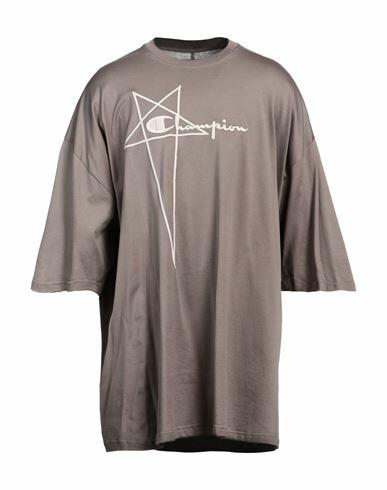 Rick Owens X Champion Man T-shirt Dove grey Cotton Cover