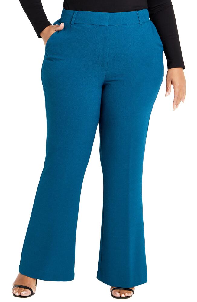 City Chic Abby Flare Pants in Jade Cover