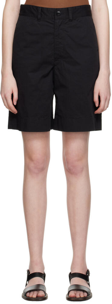 LEMAIRE Black Chino Shorts Cover