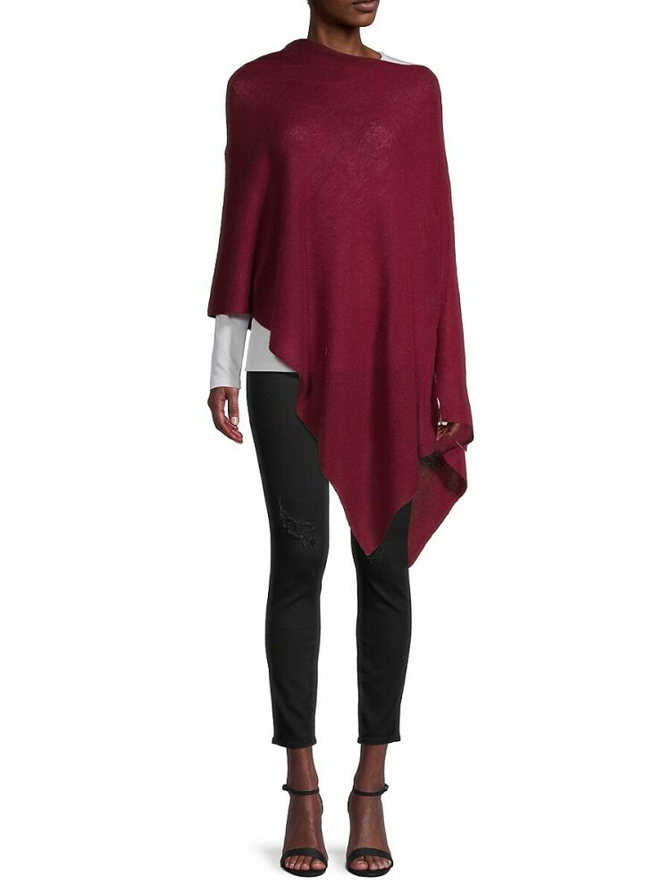 Portolano Women's Cowlneck Cashmere Poncho - Barolo Cover