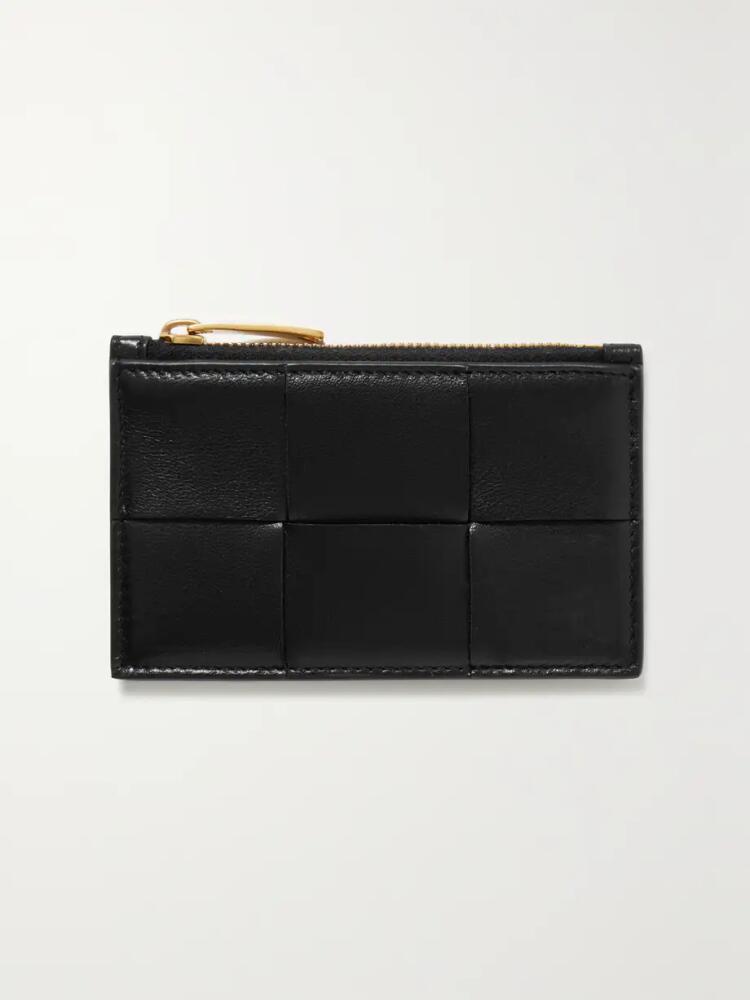 Bottega Veneta - Intrecciato Leather Cardholder - Black Cover