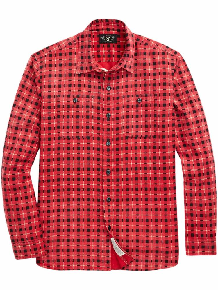 Ralph Lauren RRL checked cotton-flannel shirt - Red Cover