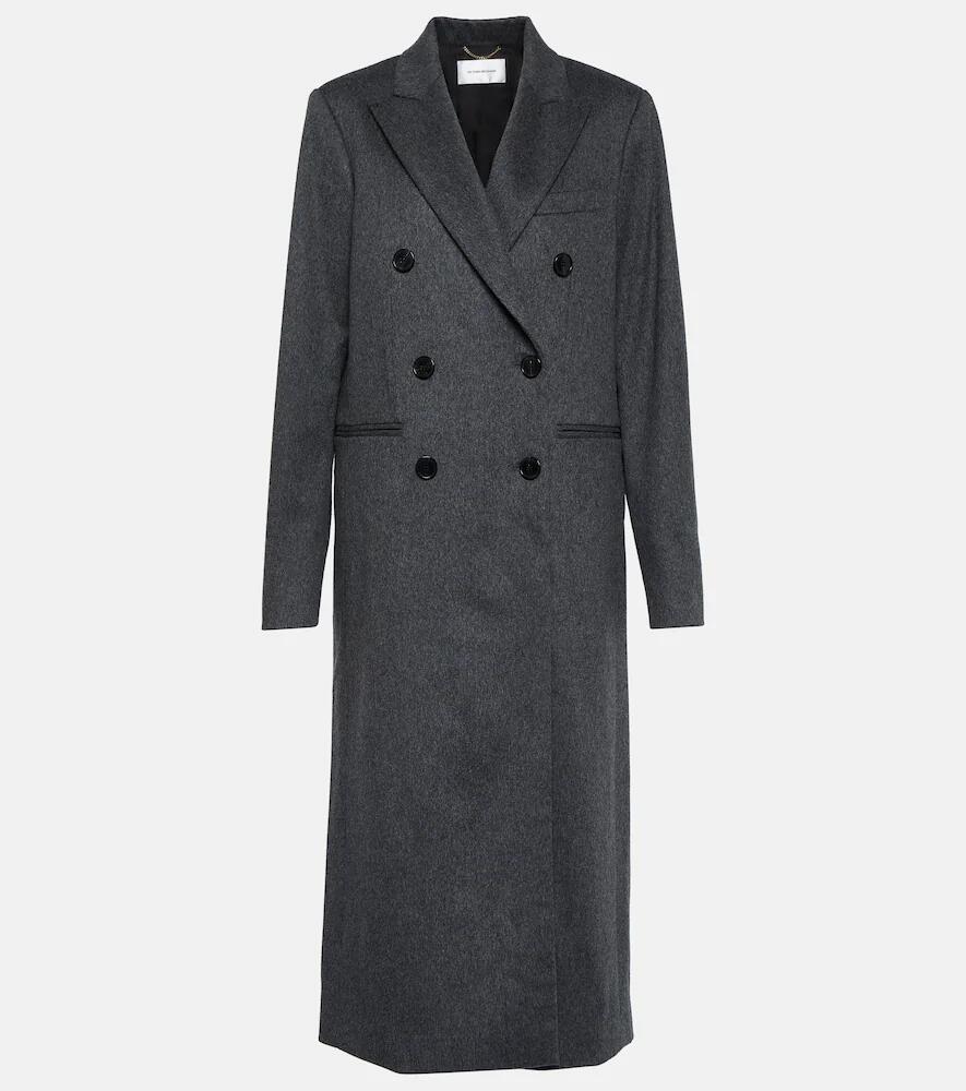 Victoria Beckham Mélange double-breasted wool coat Cover