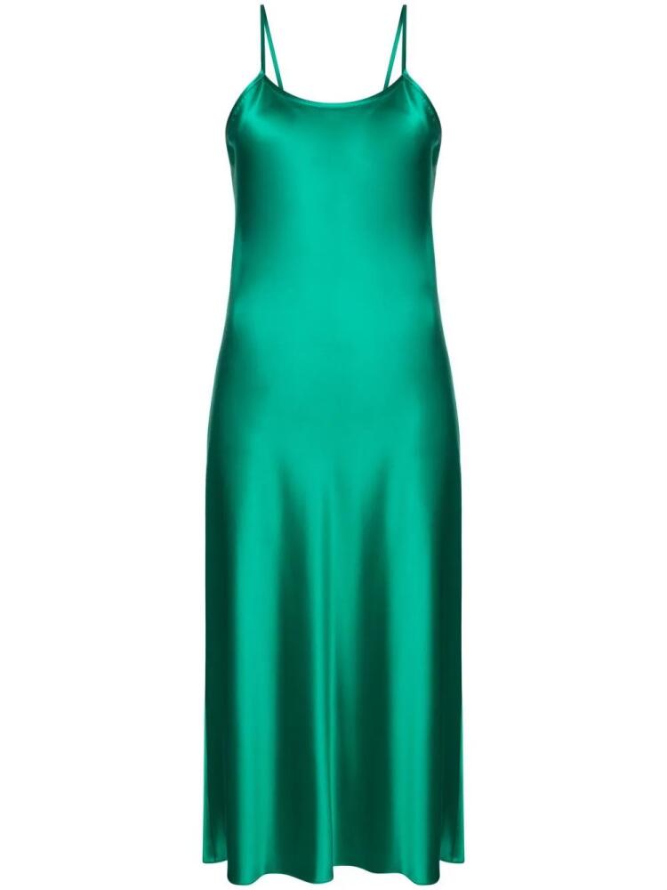 VOZ silk-satin slip dress - Green Cover