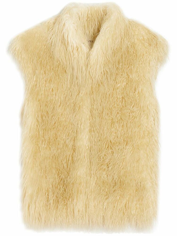 Apparis Laila faux-fur gilet - Neutrals Cover