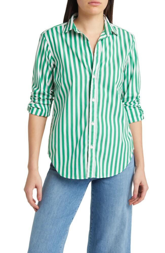 Frank & Eileen Frank Classic Button-Up Shirt in Wide Green Cover