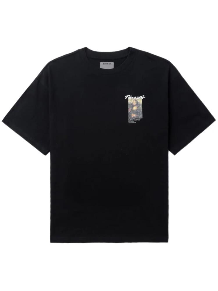 Musium Div. graphic-print cotton T-shirt - Black Cover