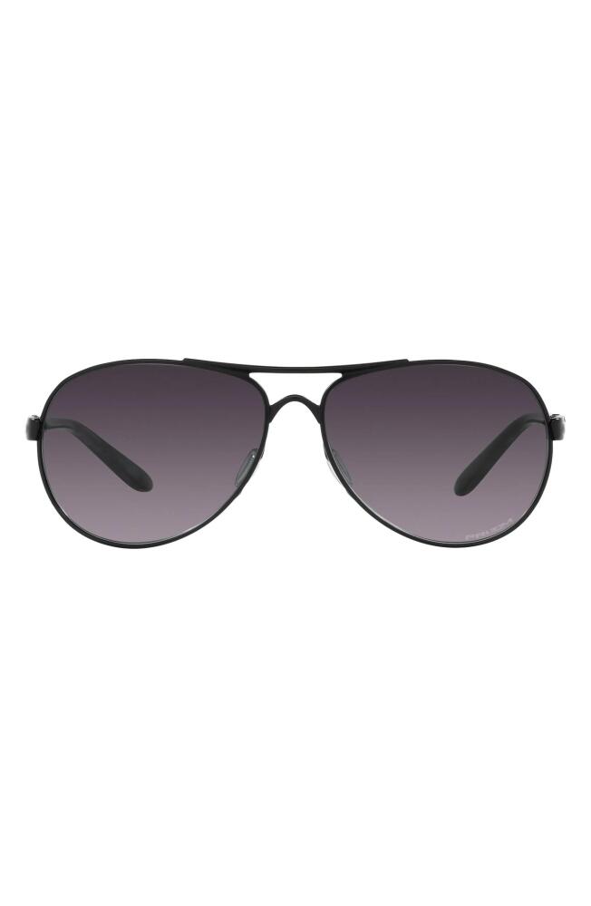 Oakley Feedback 59mm Prizm™ Pilot Sunglasses in Grey Gradient Cover