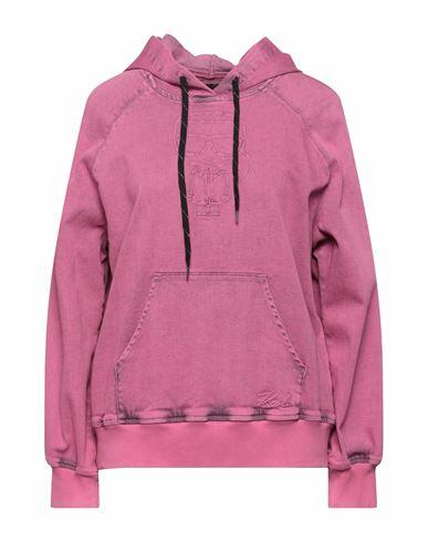 Karl Lagerfeld Woman Sweatshirt Fuchsia Cotton, Polyester, Lyocell, Elastane Cover