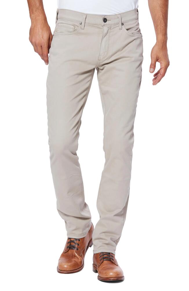 PAIGE Federal Slim Straight Leg Twill Pants in Clean Khaki Cover