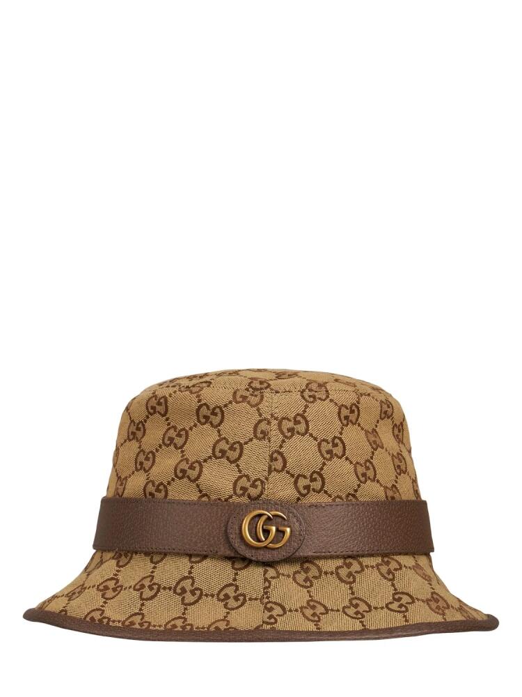 GUCCI Gg Cotton Blend Canvas Bucket Hat Cover