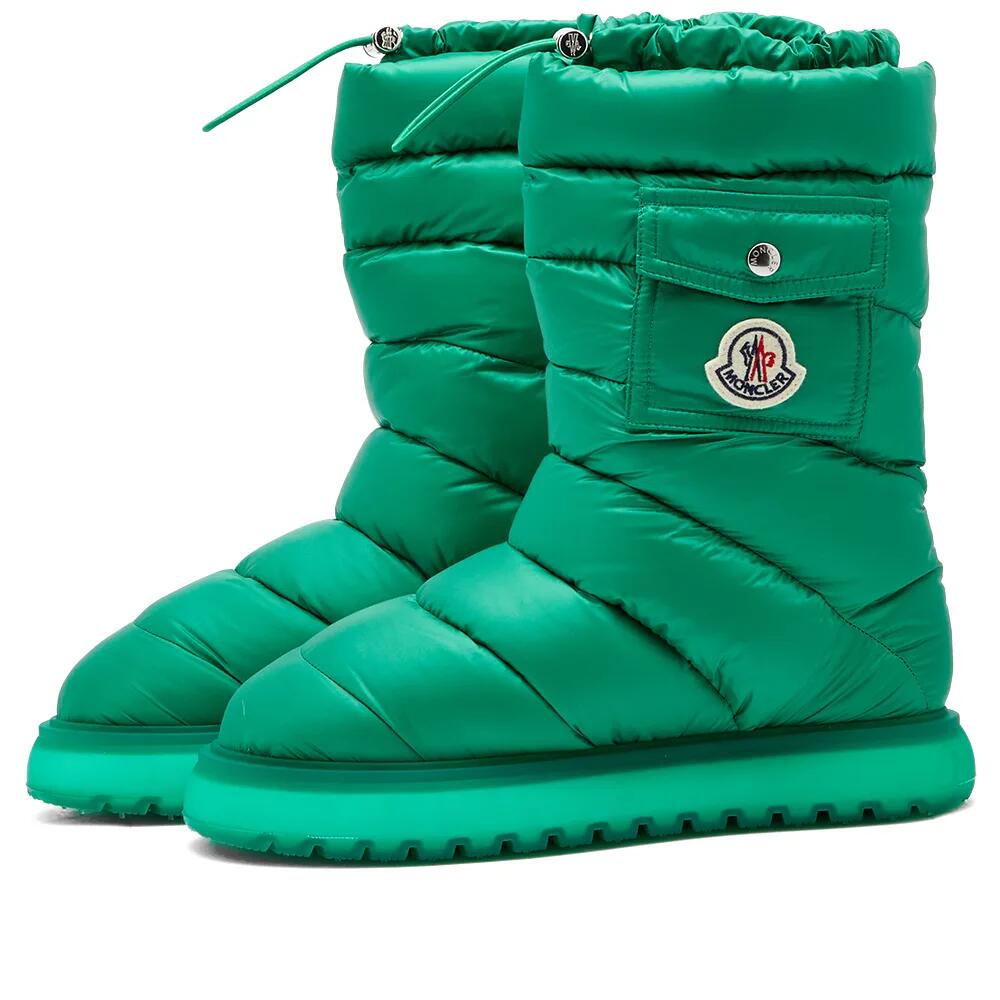 Moncler Women's Gaia Pocket Mid Padded Boot in Green Cover