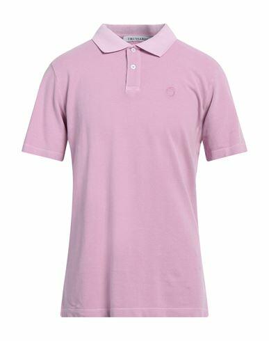 Trussardi Man Polo shirt Mauve Cotton Cover